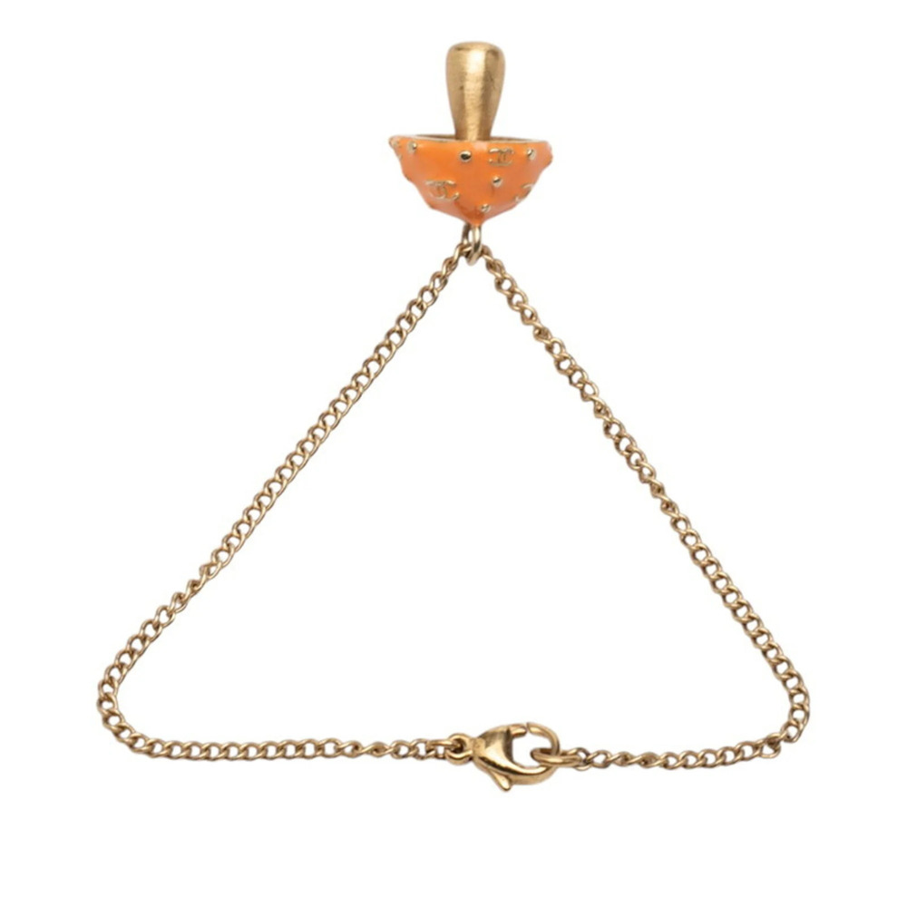 CHANEL Orange Logo Charm Bracelet - Picture 3 of 6